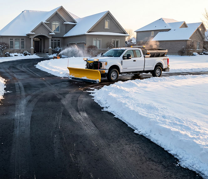 What Our Driveway Snow Removal Service Includes
